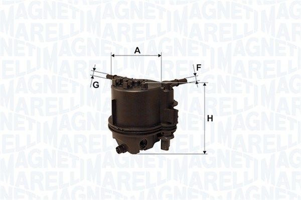 MAGNETI MARELLI Polttoainesuodatin 152071760569